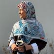 روسری سیا اسکارف طرح قلعه