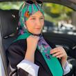 روسری گلدار شیفون ترک