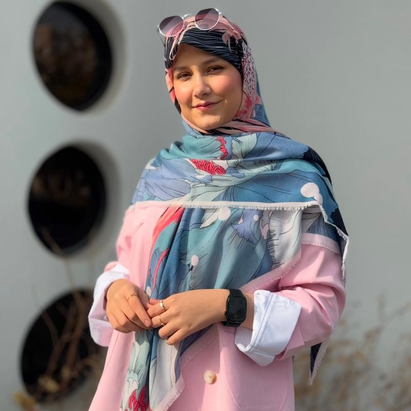 روسری سیا اسکارف طرح fish