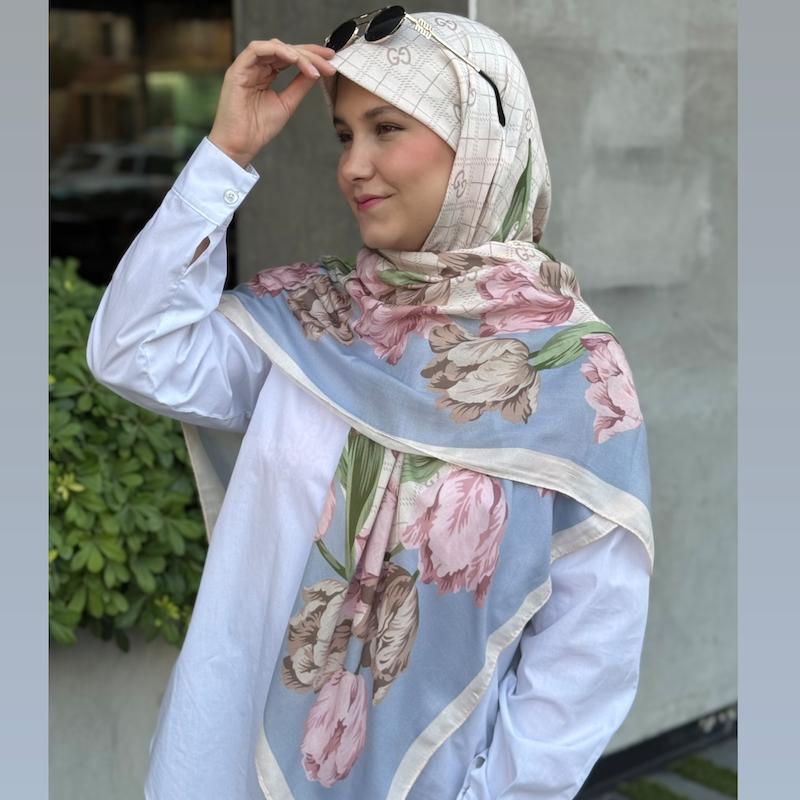 روسری سیا اسکارف لاله