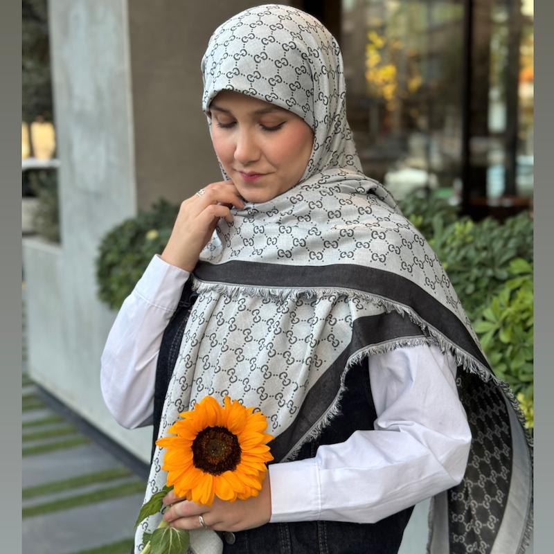 روسری دبل فیس کشمیر گوچی
