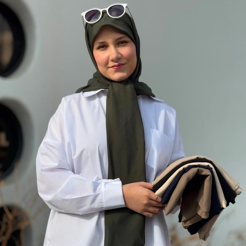 روسری نخی ساده
