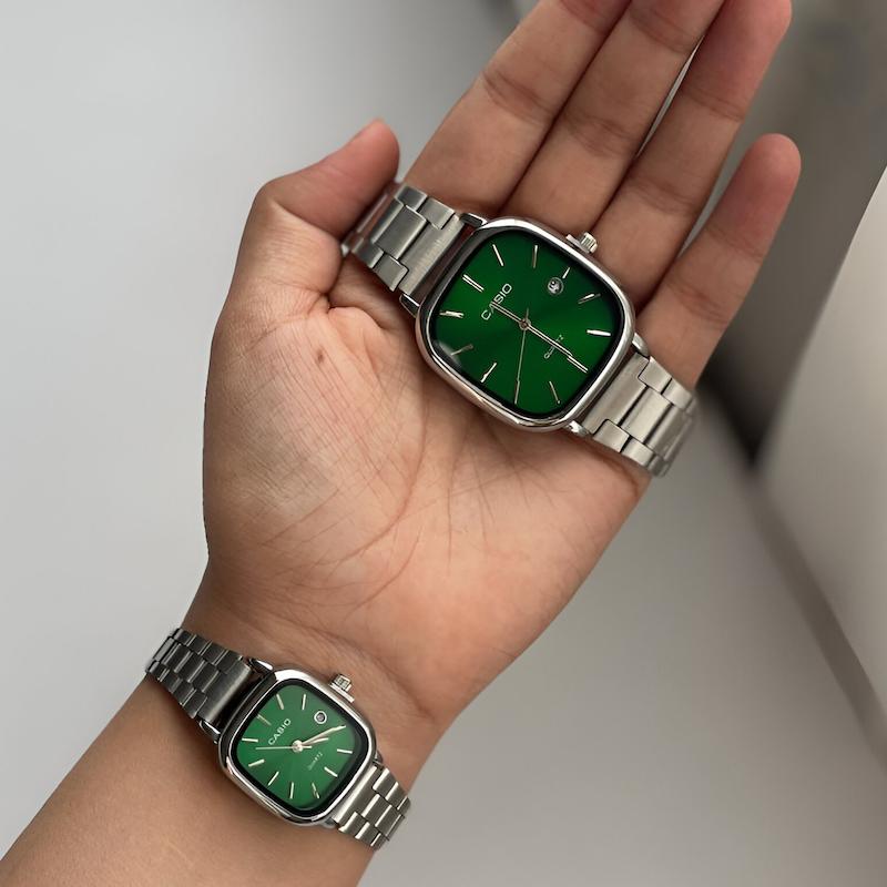 ساعت کاسیو اولد مانی سیلور سبز