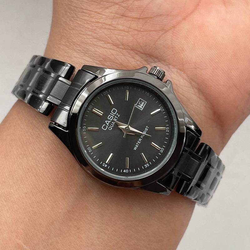 کاسیو کلاسیک تک زنانه فول مشکی