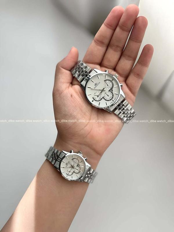 ساعت الگانس فول سیلور طرح کوکو