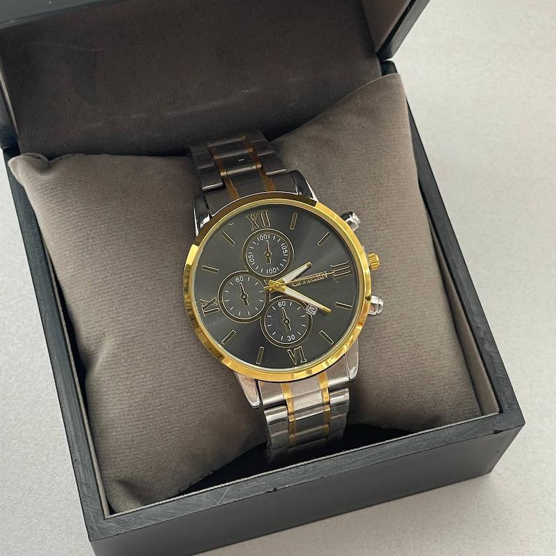 تک مردانه سیتیزن طلایی مشکی سه موتور بغل