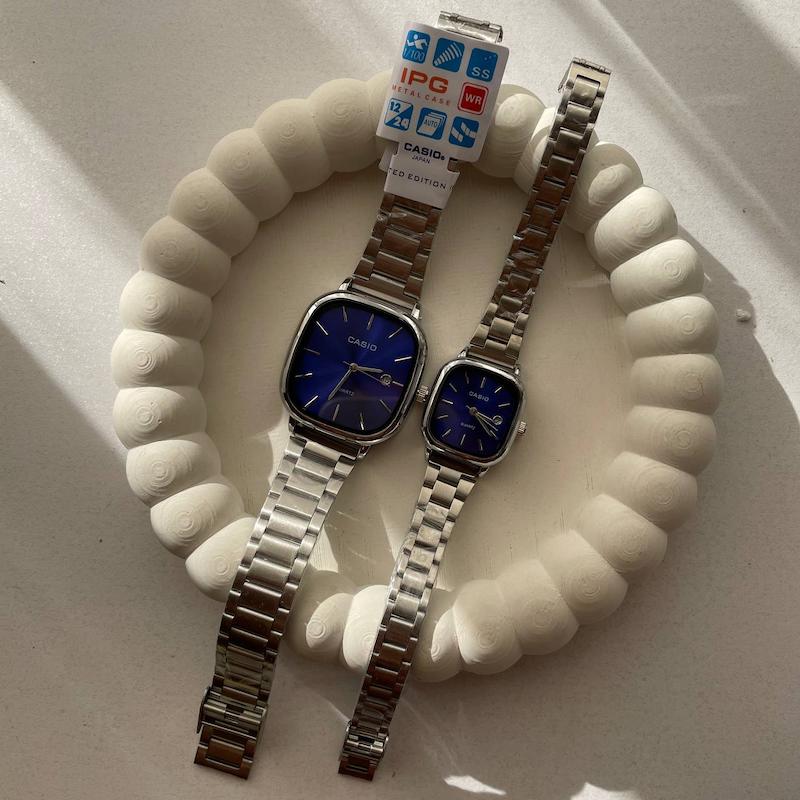 ساعت کاسیو اولد مانی سیلور آبی