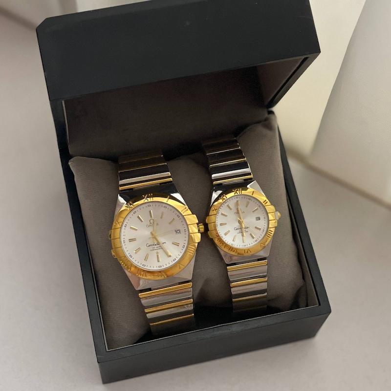 ساعت امگا طلایی سفید