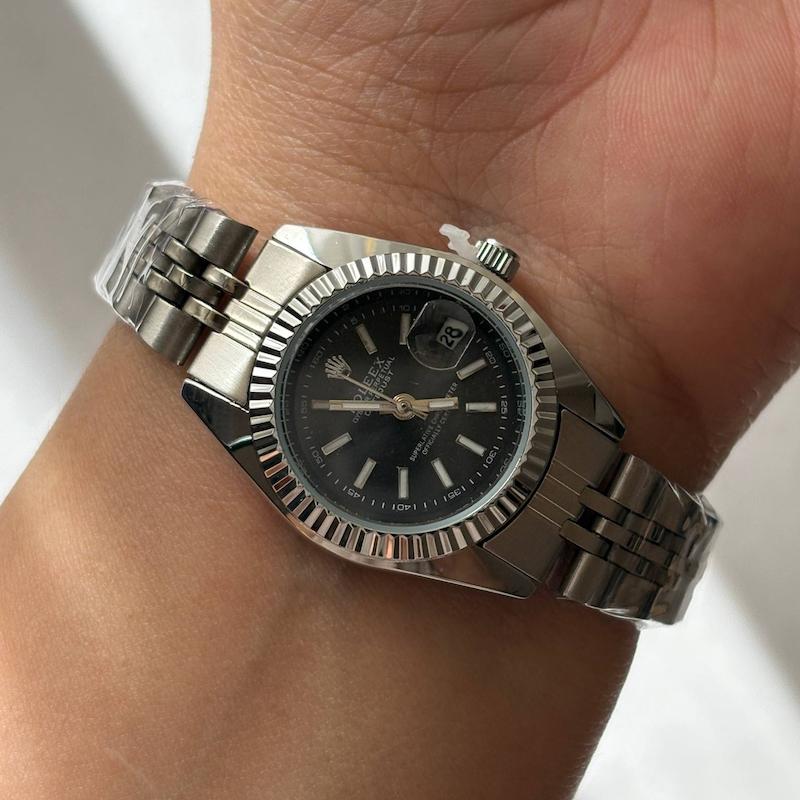 تک زنانه رولکس سیلور مشکی