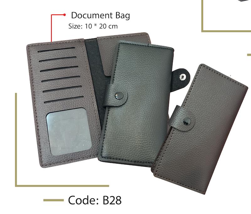 کیف پول دکمه دار چرم مصنوعی