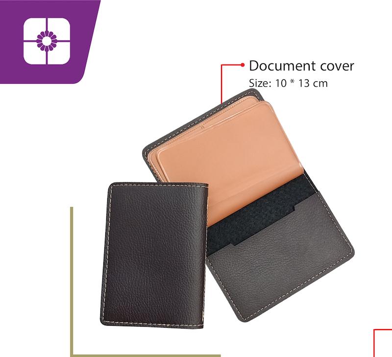 کیف مدارک چرم مصنوعی ساده