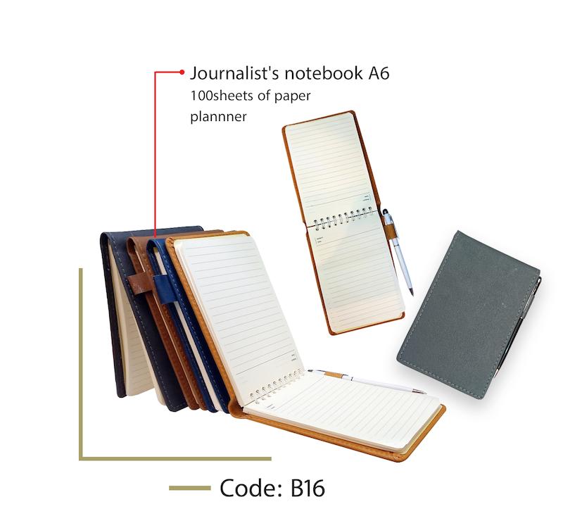 دفترچه یادداشت خبرنگاری جلد چرمی