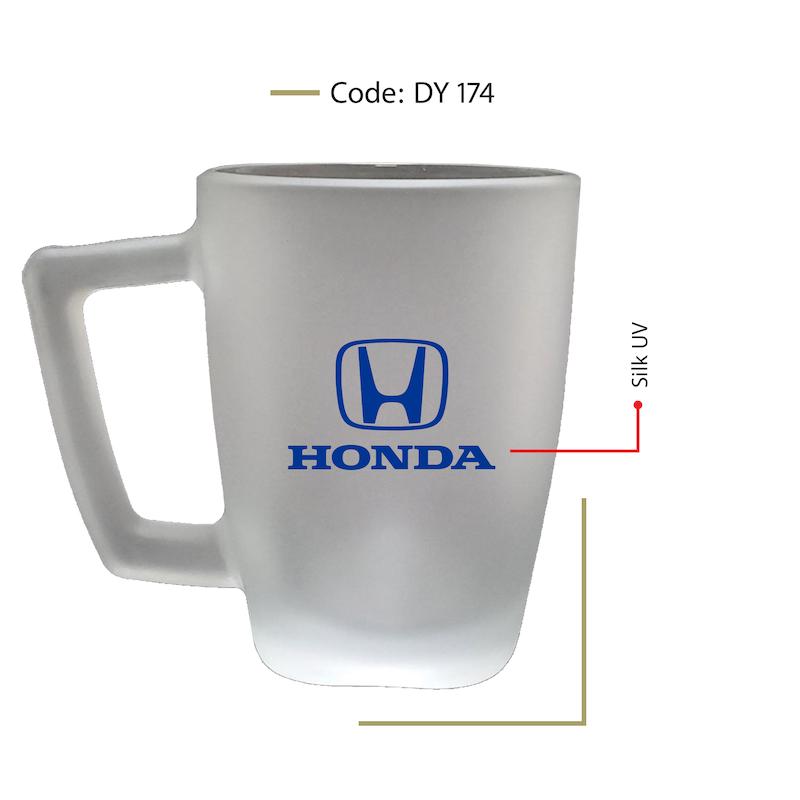 لیوان دسته دار  کریستال یخی کد 114