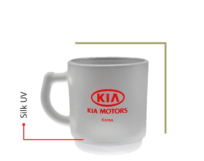 لیوان دسته دار کریستال یخی کد 101