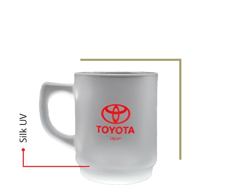 لیوان دسته دار کریستال یخی کد 103