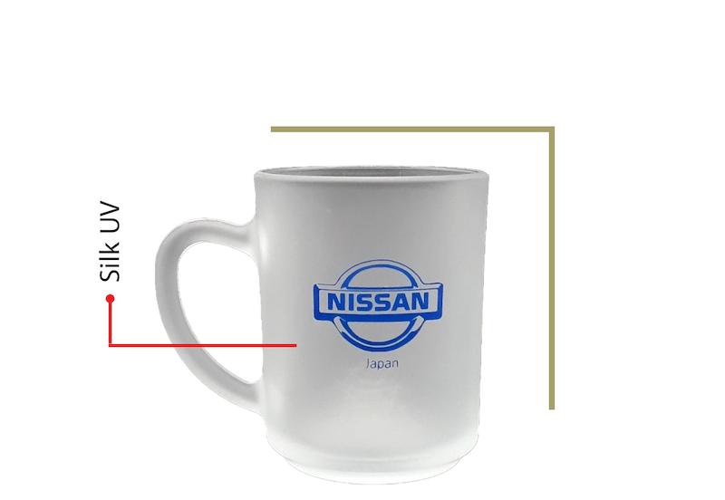 لیوان دسته دار کریستال یخی کد 104