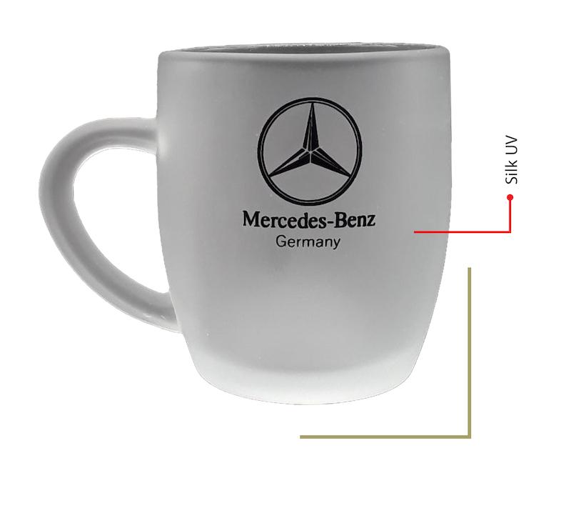 لیوان دسته دار کریستالی یخی کد 105