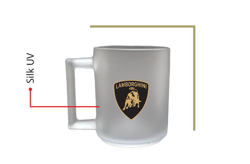 لیوان دسته دار کریستال یخی کد 113