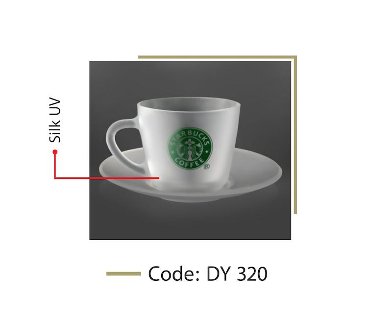 فنجان و زیرفنجانی کریستال یخی کد 320