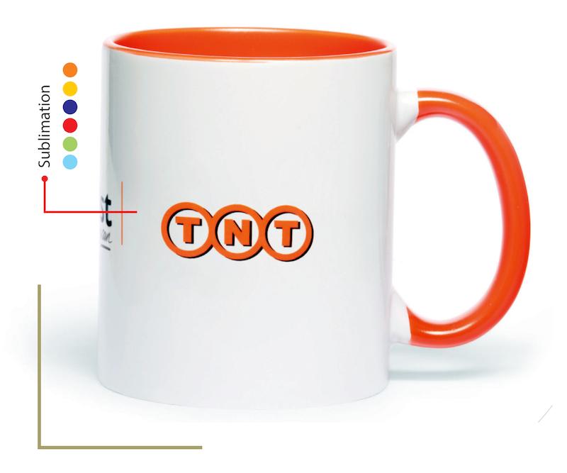 لیوان سرامیکی دسته و داخل رنگی کد C330