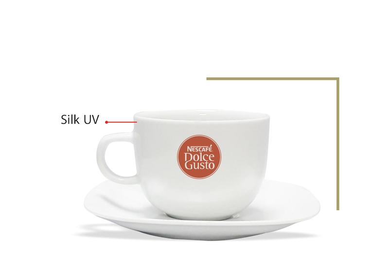 فنجان و نعلبکی مربع سرامیکی کد CS450