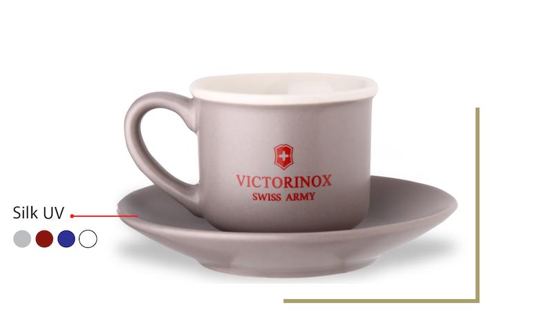 فنجان(قهوه خوری) و نعلبکی دایره سرامیکی مات کد C410