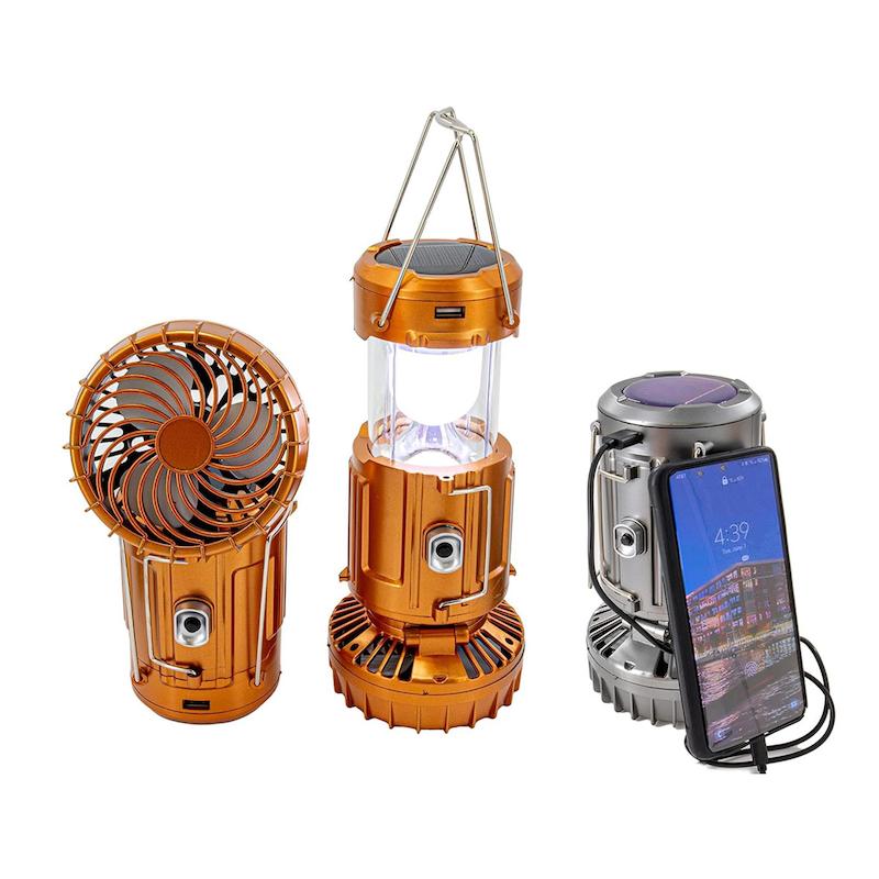 چراغ-پنکه-پاور بانک کمپینگ خورشیدی