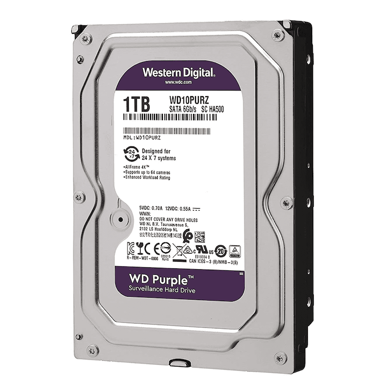 هارد وسترن بنفش 1TB