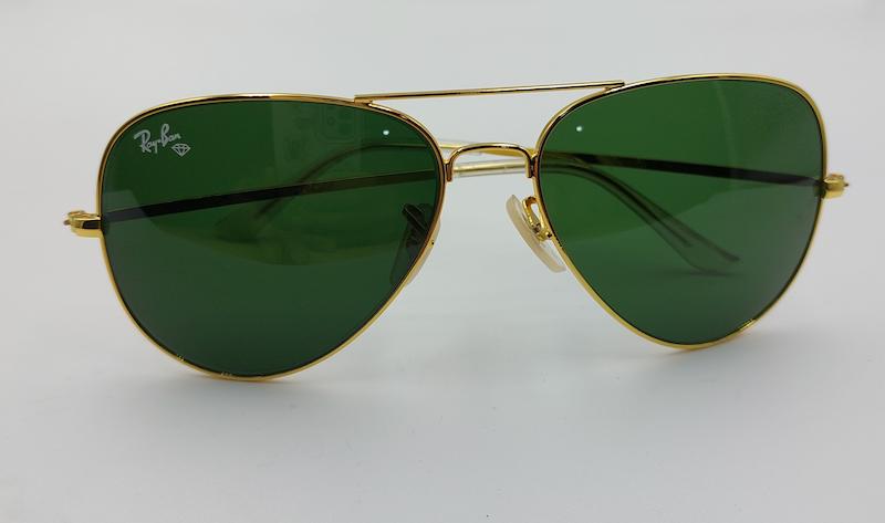 عینک آفتابی Ray ban مردانه فریم طلایی