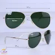 عینک آفتابی Ray ban مردانه فریم قهوه ای