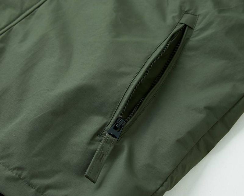 کاپشن دو پوش پلار دار دو قلو (گورتکس) مارک North face کد 999N