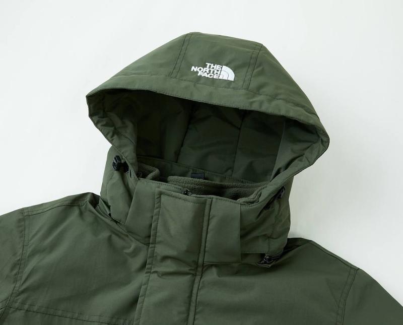 کاپشن دو پوش پلار دار دو قلو (گورتکس) مارک North face کد 999N