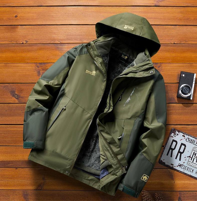 کاپشن دو پوش پلار دار دو قلو (گورتکس) کد 888A