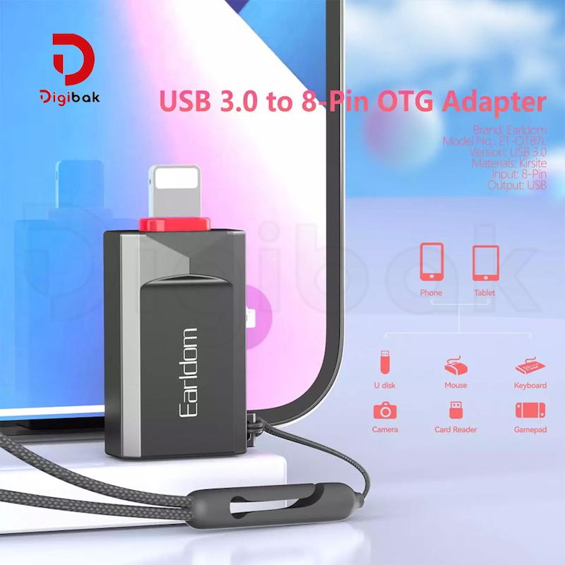 مبدل OTG ارلدام مدل ET-OT87L – تبدیل USB 3.0 به لایتنینگ برای آیفون