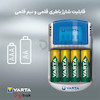 شارژر باتری وارتا مدل LCD CHARGER به همراه 4 عدد باطری قابل شارژ وارتا 2600 میلی آمپری