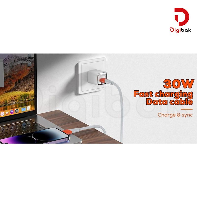 کابل تایپ سی فست شارژ الدینیو مدل LS601 یک متری 30 وات