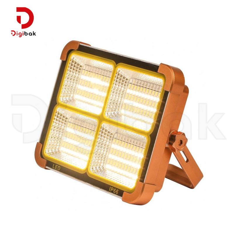 پروژکتور سیار شارژی و پاوربانک خورشیدی مدل D08