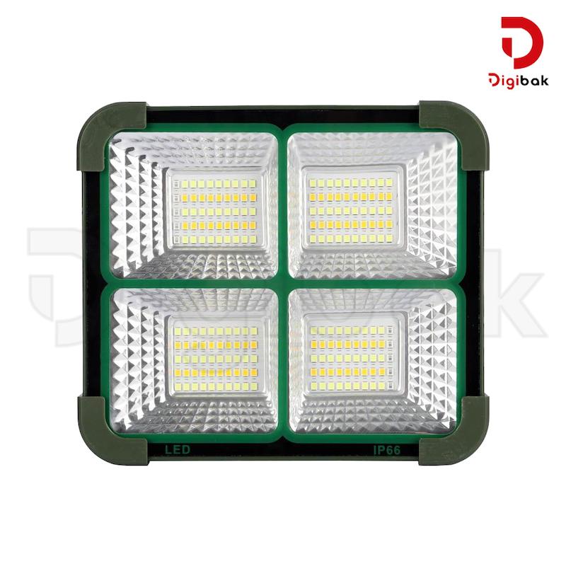 پروژکتور سیار شارژی و پاوربانک خورشیدی مدل D08