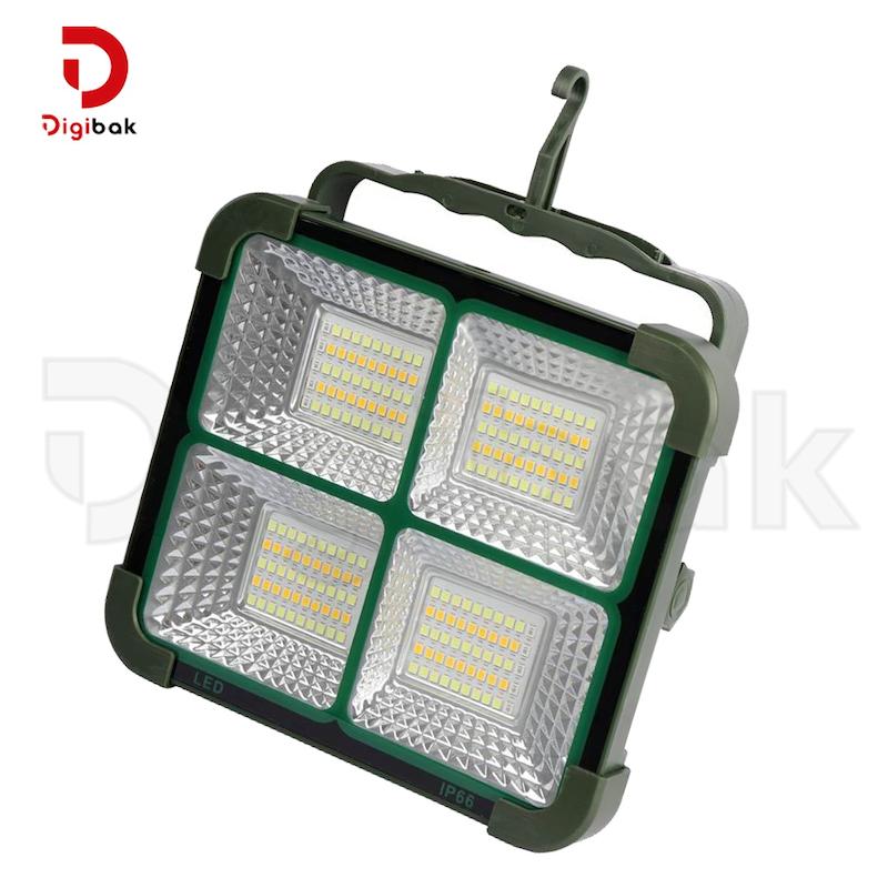 پروژکتور سیار شارژی و پاوربانک خورشیدی مدل D08