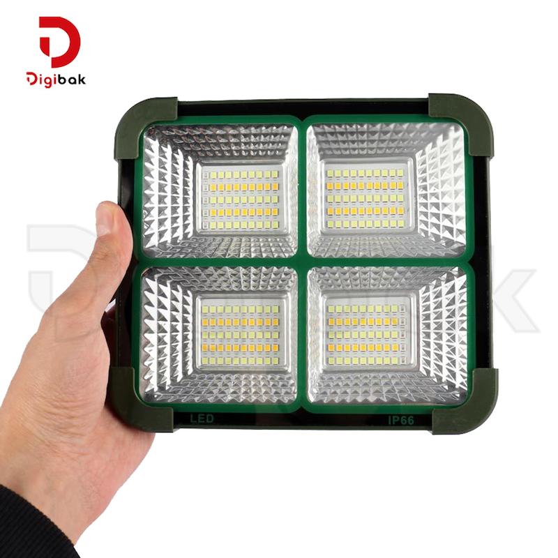 پروژکتور سیار شارژی و پاوربانک خورشیدی مدل D08