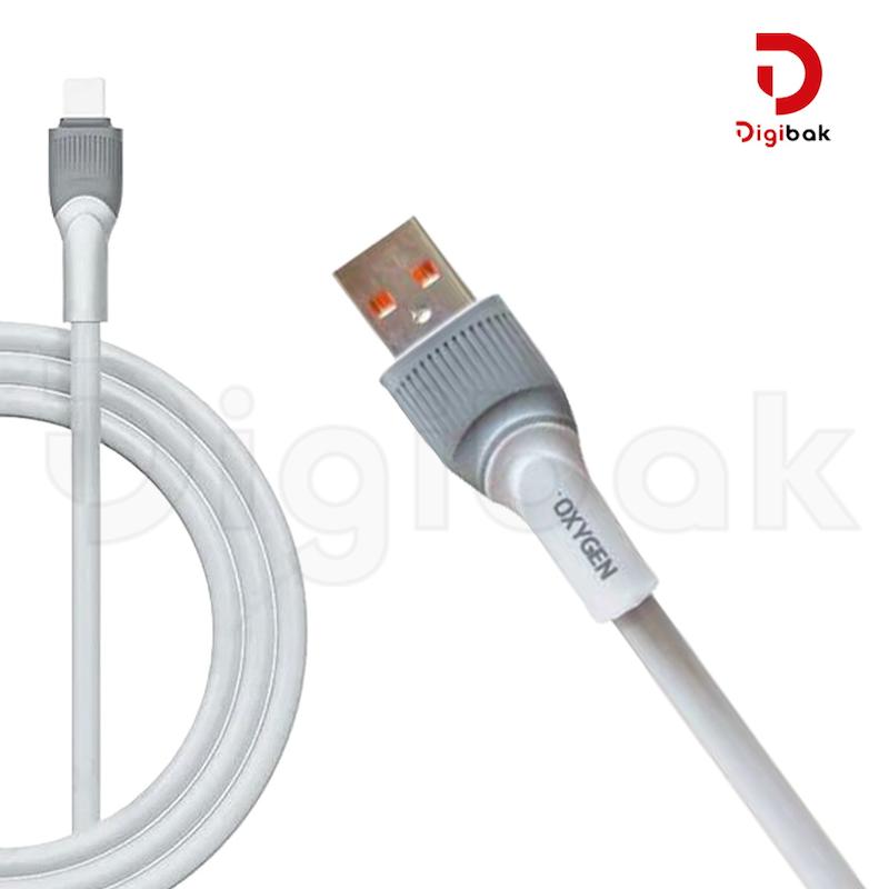 خرید کابل لایتنینگ فست شارژ اکسیژن مدل LX-14