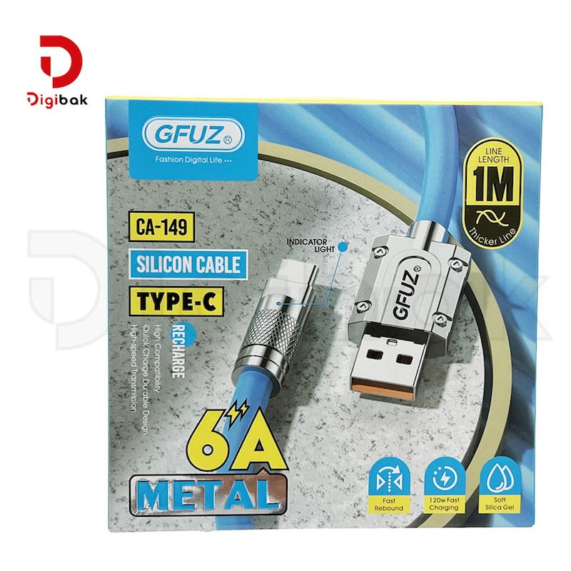 کابل تایپ سی فست شارژ سیلیکونی GFUZ مدل CA149