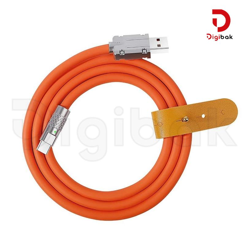 کابل تایپ سی فست شارژ سیلیکونی GFUZ مدل CA149