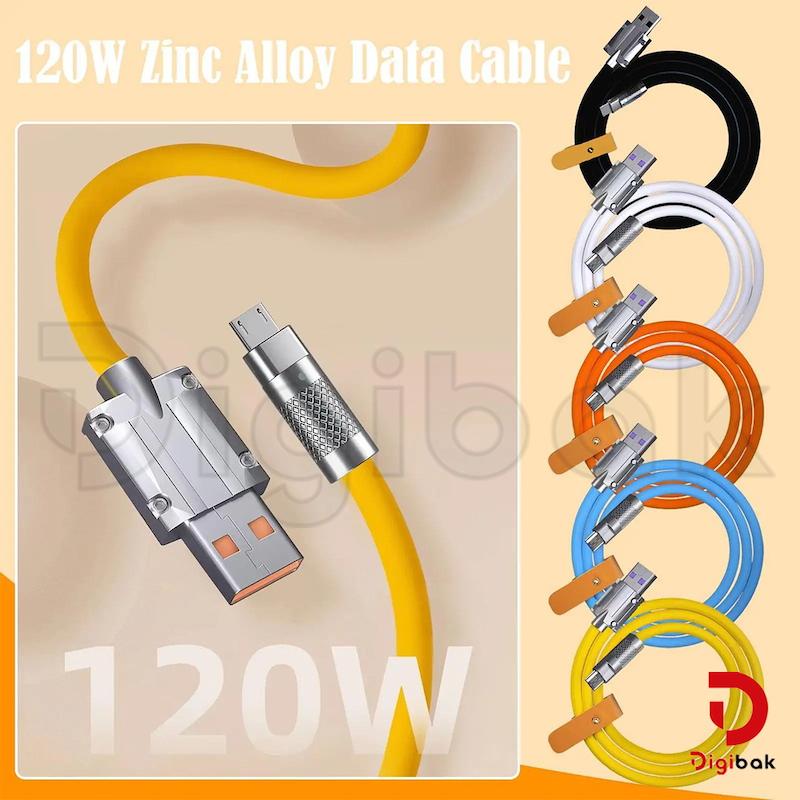 کابل تایپ سی فست شارژ سیلیکونی GFUZ مدل CA149