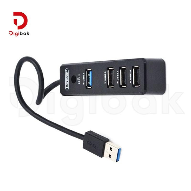 هاب ۴ پورت USB ارلدام مدل ET-HUB07