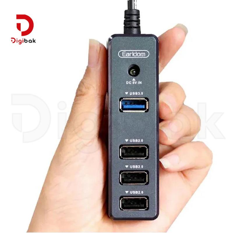 هاب ۴ پورت USB ارلدام مدل ET-HUB07