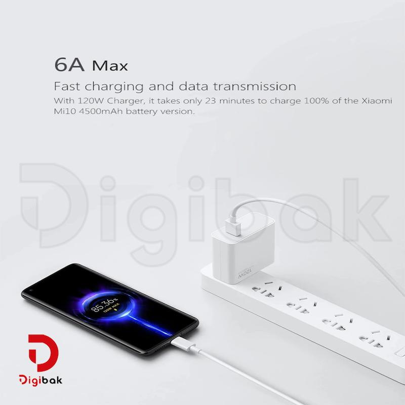 شارژر دیواری 120 وات شیائومی