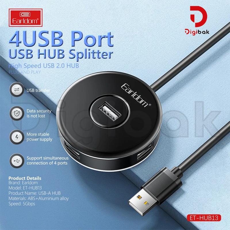 هاب 4 پورت USB 2.0 ارلدام مدل ET-HUB13