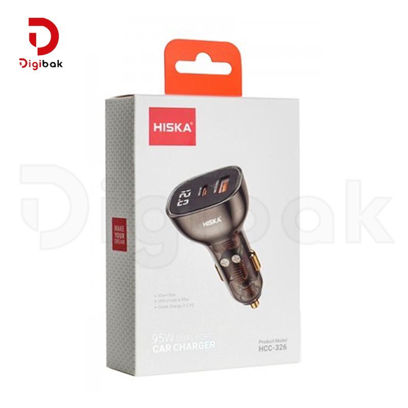 شارژر فندکی سریع 95 وات هیسکا مدل HCC-326