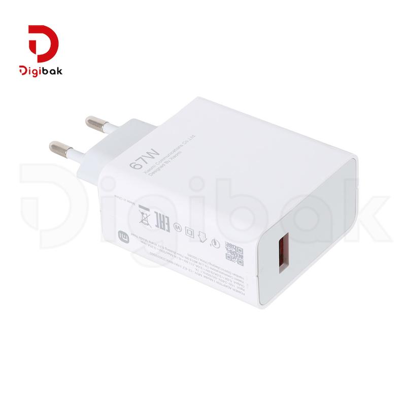 شارژر دیواری فست شارژ شیائومی 67 وات مدل MDY-12-EF